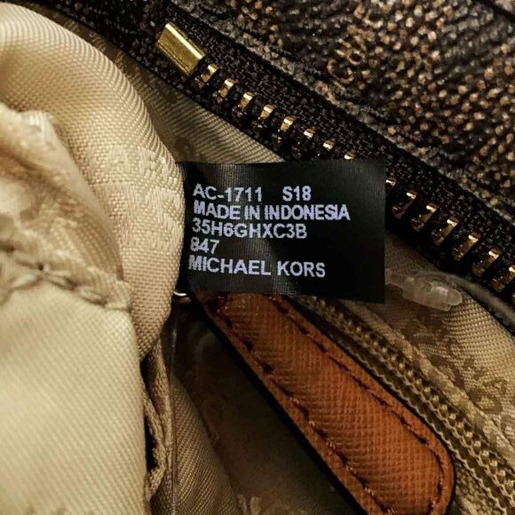 NEW Michael Kors MK Designer Hamilton Traveler Brown Crossbody Bag Purse Handbag - Picture 8 of 10